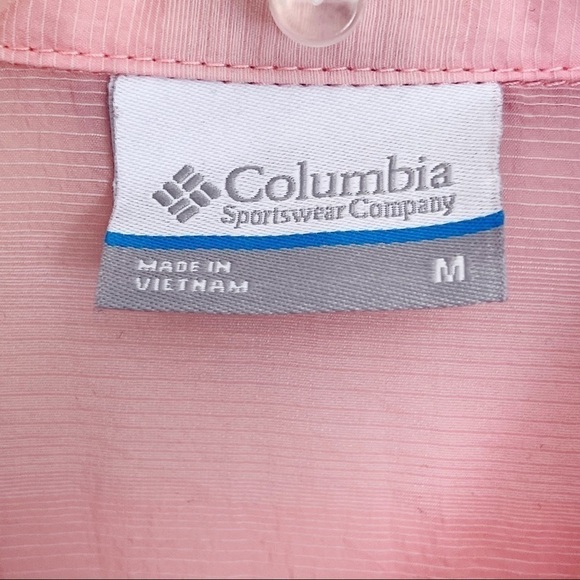 Columbia Light Pink Lightweight Summer Trek Long Sleeve Shirt M 1774701 - Picture 2 of 11